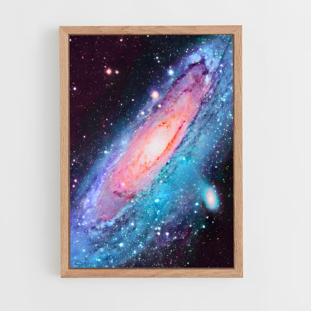 Poster époustouflant de la galaxie d'Andromède (vue 4)